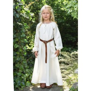 Kinder Mittelalterkleid, Unterkleid Ana, natur, Gr. 128