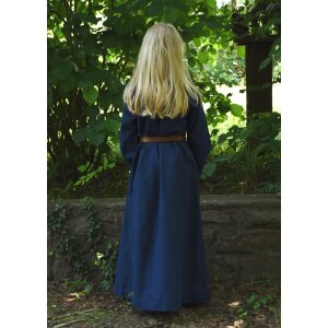 Kinder Mittelalterkleid, Unterkleid Ana, blau, Gr. 146