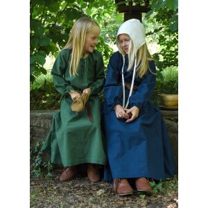 Children medieval dress, petticoat Ana, green, 164