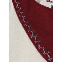 Viking dress Jona, natural/wine red