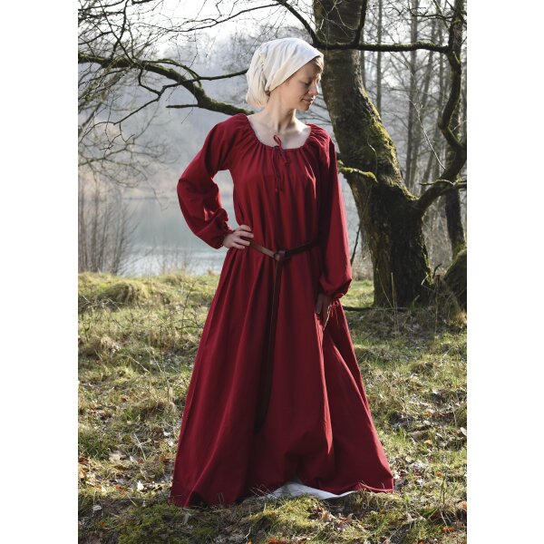 Medieval dress / Viking dress / petticoat Ana, red, XXL