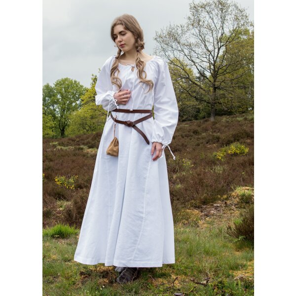 Medieval dress / Viking dress / petticoat Ana, white, S