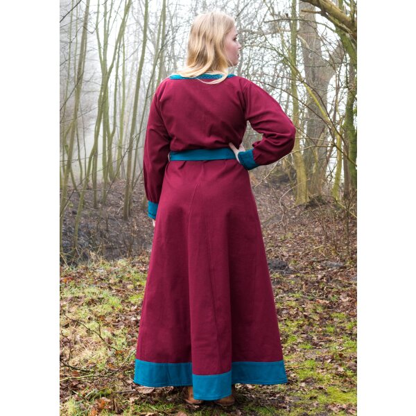 Viking dress Jona, burgundy/petrol, L, 59,99 €