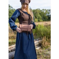 Medieval corsage / bodice vest Tilda, brown, XL