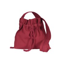 Medieval pilgrim bag, wine red
