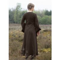 Hells window dress Bliaut Amal, brown, M