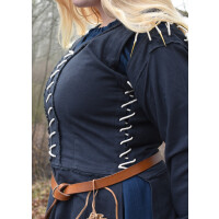 Medieval overdress Marit with lacing, dark blue, XL