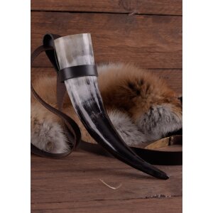 Drinking horn belt holder, simple