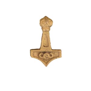 Thorshammer with mystic knot, brass