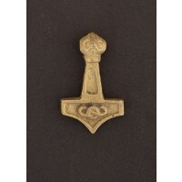 Thorshammer with mystic knot, brass