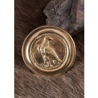Roman phalera, small eagle, brass or tinned brass