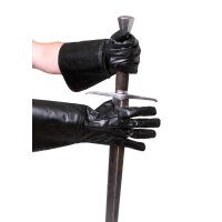 Gauntlet gloves, black
