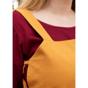 Viking slip dress Tinna, mustard yellow, size L/XL