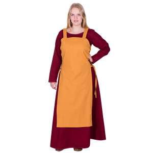 Viking slip dress Tinna, mustard yellow, size XXL