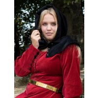 Medieval Gugel Mirella, velvet, red