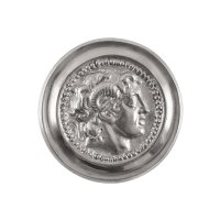 Roman phalera, Alexander, tinned brass