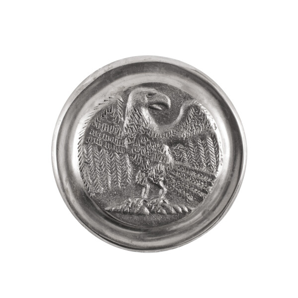 Roman phalera, large eagle, tinned brass