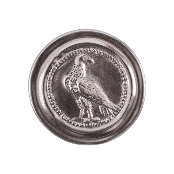 Roman phalera, small eagle, tinned brass