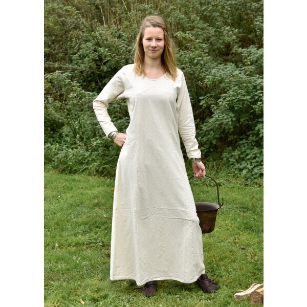 Mittelalter Kleid Rebecca, natur, Gr. XL