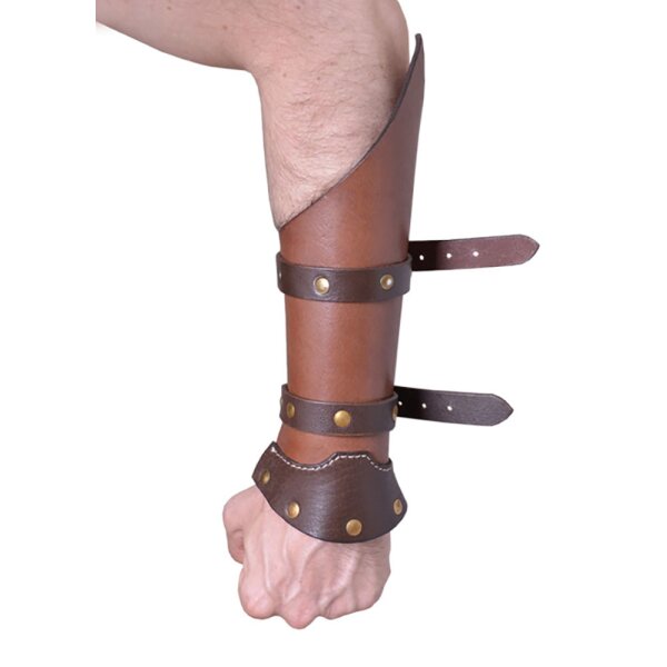 Leather bracers Warrior, pair