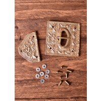 Römisches Gürtelschnallen-Set für Cingulum mit Endbeschlag und Nieten