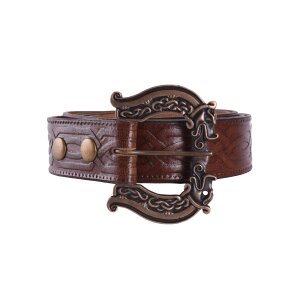 Celtic leather belt, 170 cm