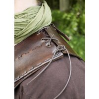 Leather breastplate with crossed straps