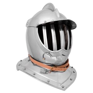 Casque Burgonet fermé, acier de 1,6 mm