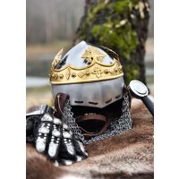 Helm mit Krone und Brünne, Robert Bruce, 1,6 mm Stahl