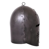 Großer Topfhelm William de Staunton,1,6 mm Stahl