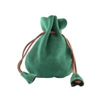 Medieval leather bag green