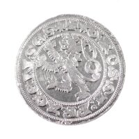 Medieval coin or dime in silver