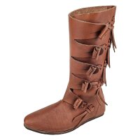 Wikinger Stiefel Jorvik braun mit Gummisohle 38