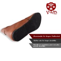 Medieval half boots brown with rubber sole, Curt