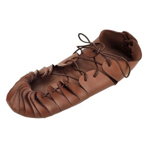 Medieval waistband shoes brown with rubber sole 36/37