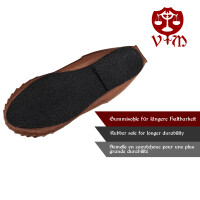 Medieval waistband shoes brown with rubber sole 38/39