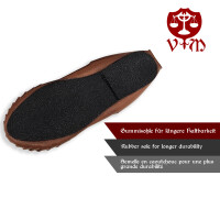 Medieval waistband shoes brown with rubber sole 48/49