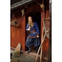 Viking tunic wool "Roland" dark blue M
