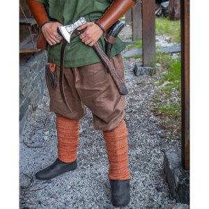 Viking rush trousers linen "Wodan" Brown