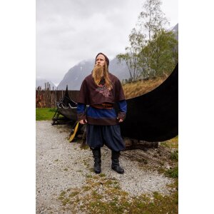 Viking woolen gugel &quot;Bjomolf&quot; brown