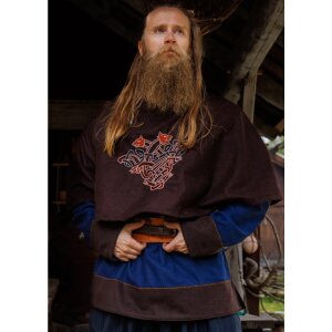 Viking woolen gugel "Bjomolf" brown