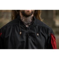 Mercenary medieval shirt "Albert" black / red