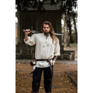 Medieval shirt with lacing "Friedrich" Nature L