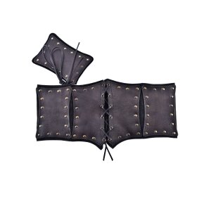 Leather underbust corsage, various colors