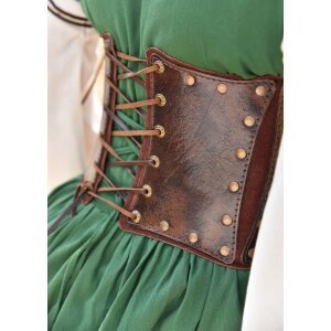 Leather underbust corsage, various colors