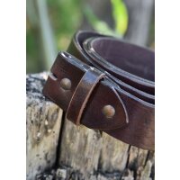 Belt blank brown, made of leather