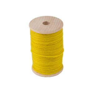Wool yarn natural dyed 100 m, yellow