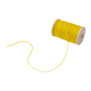 Wool yarn natural dyed 100 m, yellow