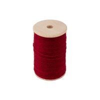 Wool yarn natural dyed 100 m, pink-red