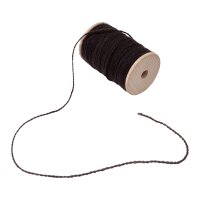 Wool yarn natural dyed 100 m, dark brown